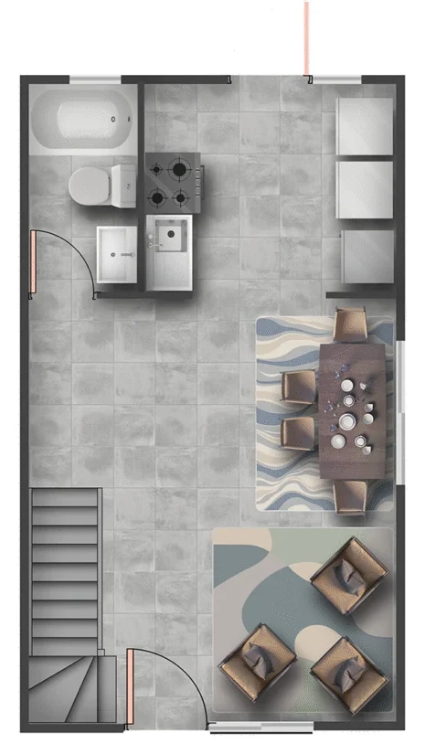 Planta primer piso casa Cádiz