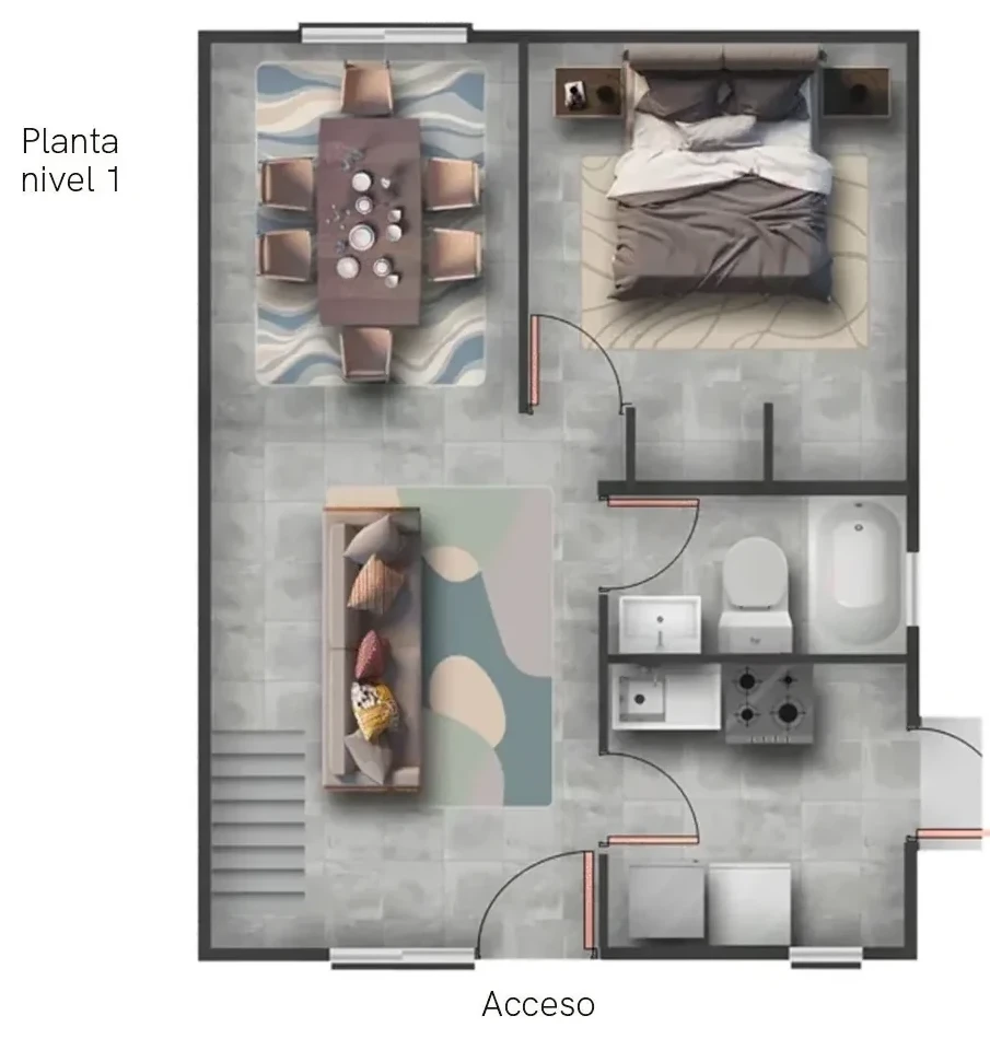 Planta primer piso casa Sevilla